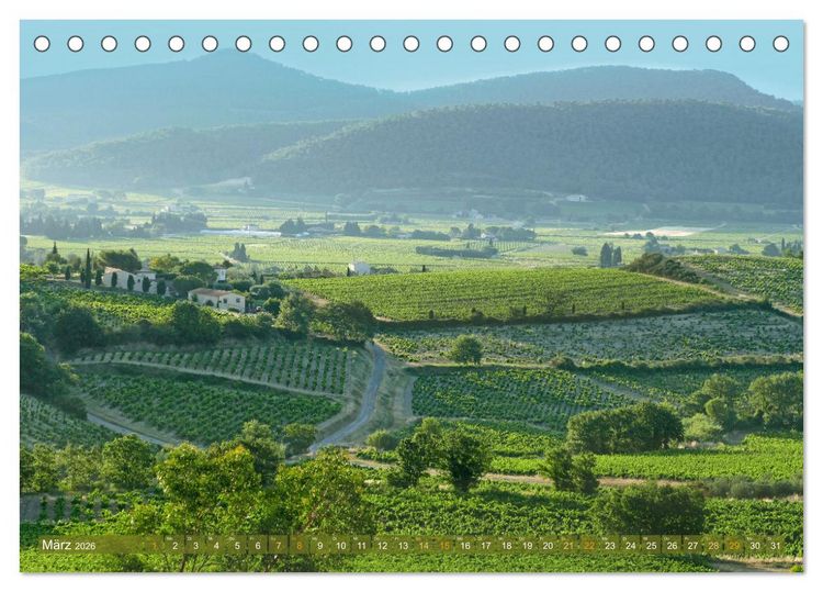 Produktbild: Provence mit allen Sinnen (Tischkalender 2026 DIN A5 quer), CALVENDO Monatskalender