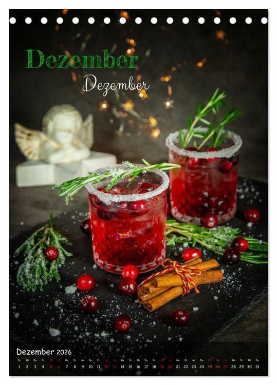 Produktbild: Mix it up - Cocktails (Tischkalender 2026 DIN A5 hoch), CALVENDO Monatskalender