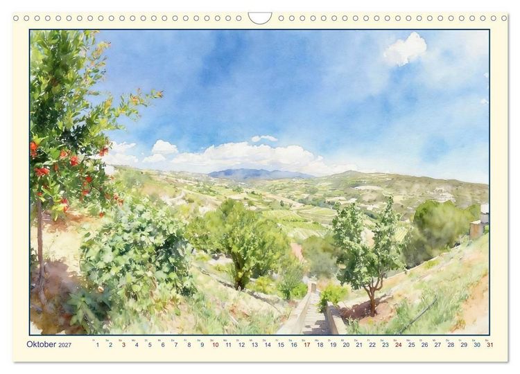 Produktbild: Zypern - die gespaltene Insel (Wandkalender 2027 DIN A3 quer), CALVENDO Monatskalender