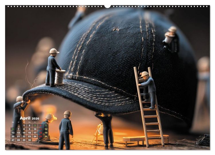 Produktbild: Miniatur - Atelier (hochwertiger Premium Wandkalender 2026 DIN A2 quer), Kunstdruck in Hochglanz