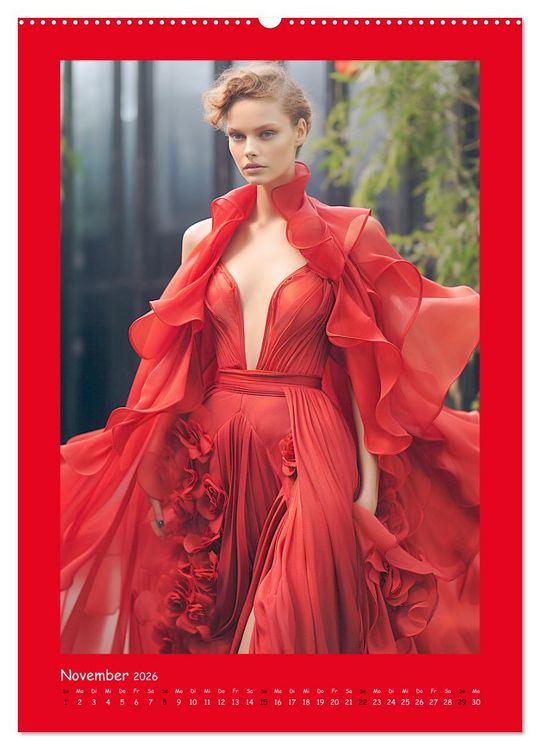Produktbild: Fashion Show. Zeitlose Haute Coutour (hochwertiger Premium Wandkalender 2026 DIN A2 hoch), Kunstdruck in Hochglanz