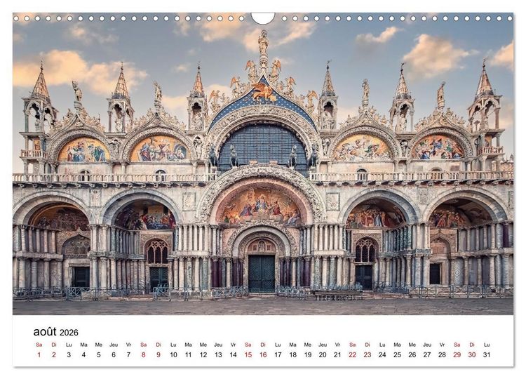 Produktbild: Les merveilles de Venise (Calendrier mural 2026 DIN A3 vertical), CALVENDO calendrier mensuel