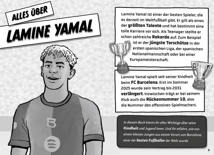 Produktbild: Mein Fu&szlig;ballheld Lamine Yamal &ndash; Seine Geschichte, seine Spiele, seine Rekorde
