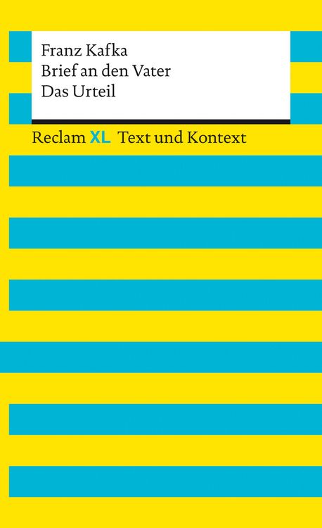 Produktbild: Brief an den Vater / Das Urteil. Textausgabe mit Kommentar und Materialien