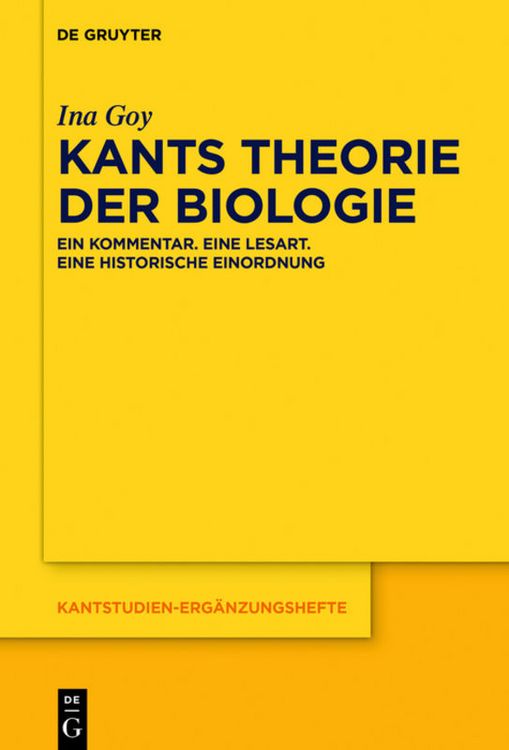 Produktbild: Kants Theorie der Biologie