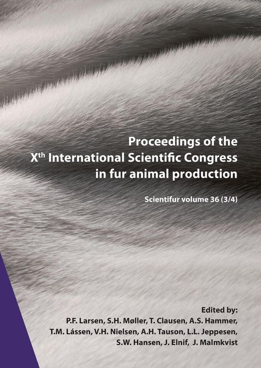 Produktbild: Proceedings of the Xth International Scientific Congress in Fur Animal Production