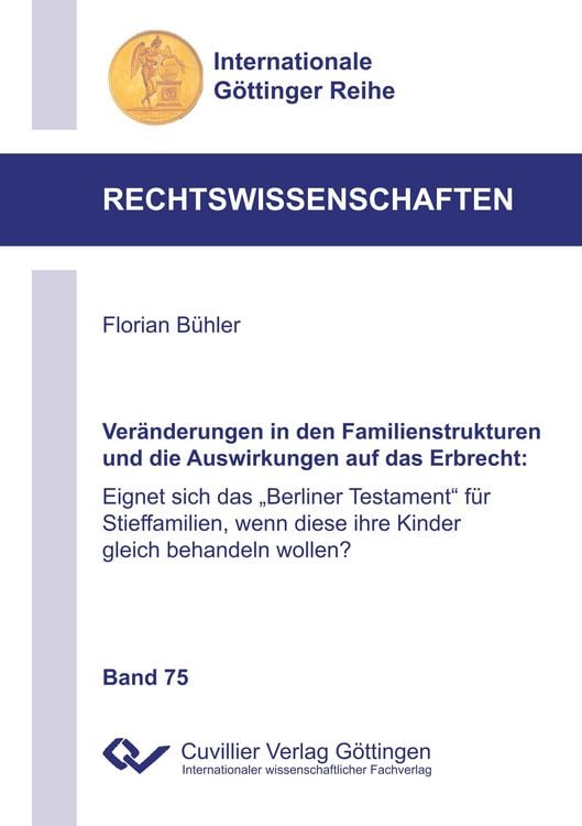Produktbild: Ver&auml;nderungen in den Familienstrukturen und die Auswirkungen auf das Erbrecht