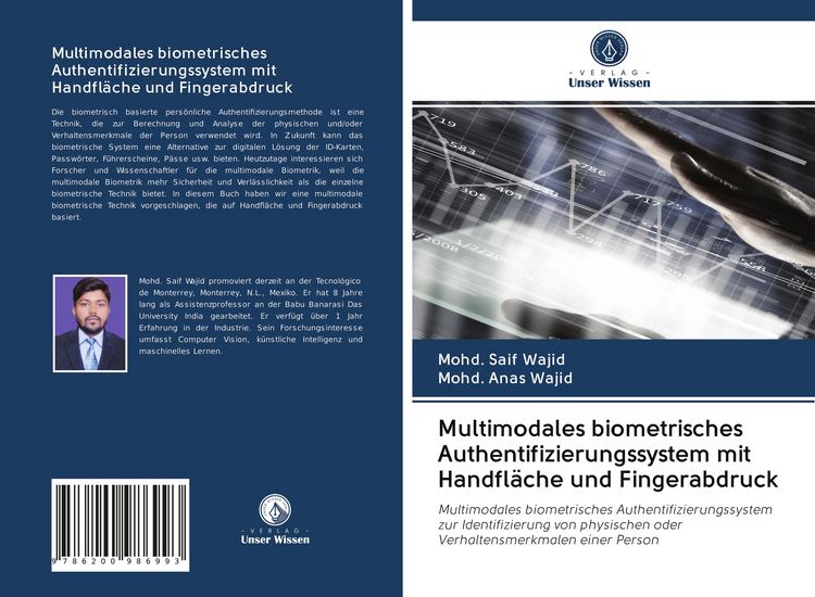 Produktbild: Multimodales biometrisches Authentifizierungssystem mit Handfl&auml;che und Fingerabdruck