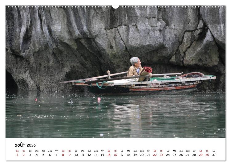 Produktbild: Vietnam du Nord au Sud (Calendrier mural 2026 DIN A2 vertical) calendrier de bureau