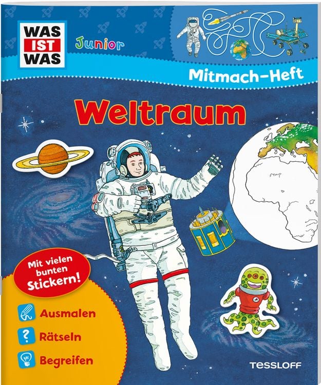 Produktbild: WAS IST WAS Junior Mitmach-Heft Weltraum