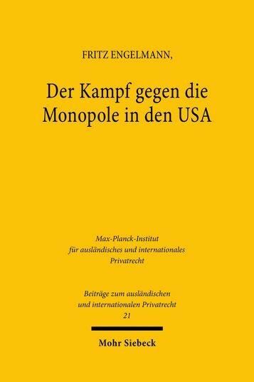 Produktbild: Der Kampf gegen die Monopole in den USA