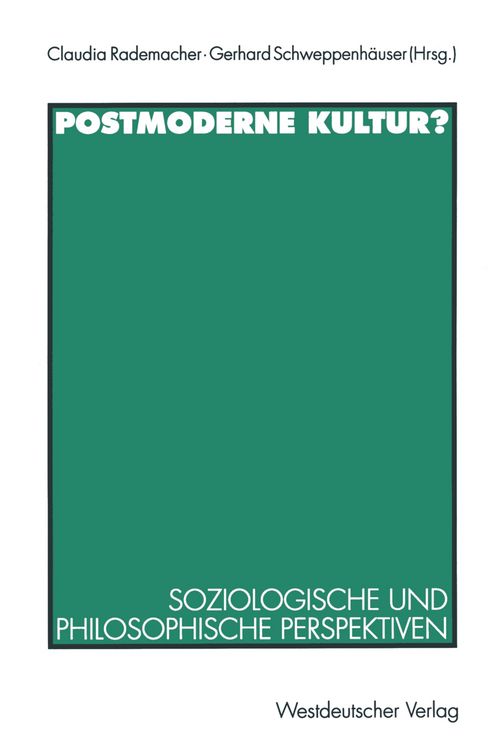 Produktbild: Postmoderne Kultur?