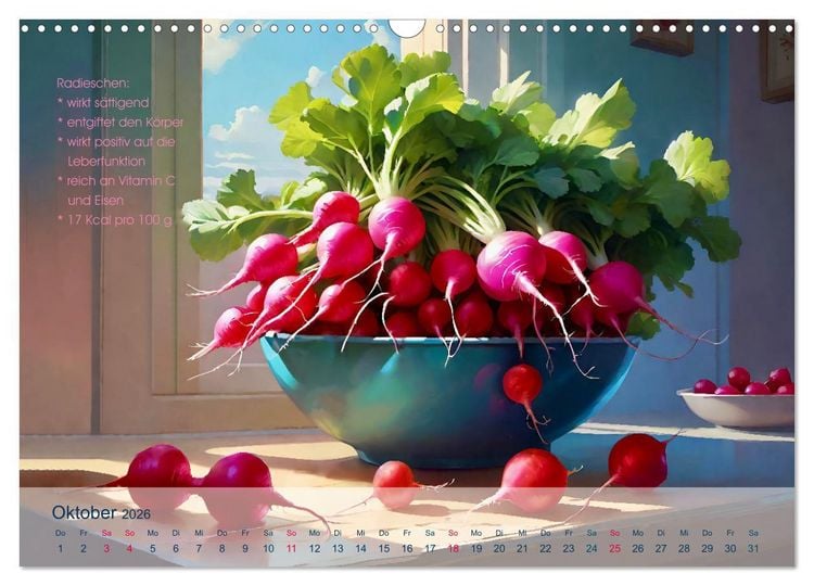 Produktbild: Low Carb Obst und Gem&uuml;se (Wandkalender 2026 DIN A3 quer), CALVENDO Monatskalender