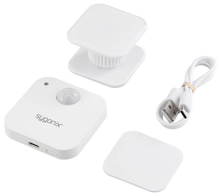 Produktbild: Sygonix SY-6811312 Wand, Decke Bewegungsmelder 120&deg; Wei&szlig;