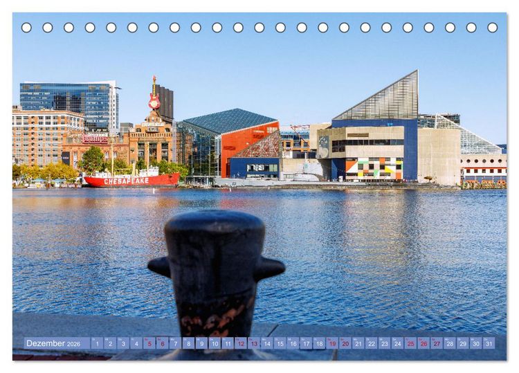 Produktbild: Baltimore. Maritimer Charme an der Ostk&uuml;ste der USA (Tischkalender 2026 DIN A5 quer), CALVENDO Monatskalender