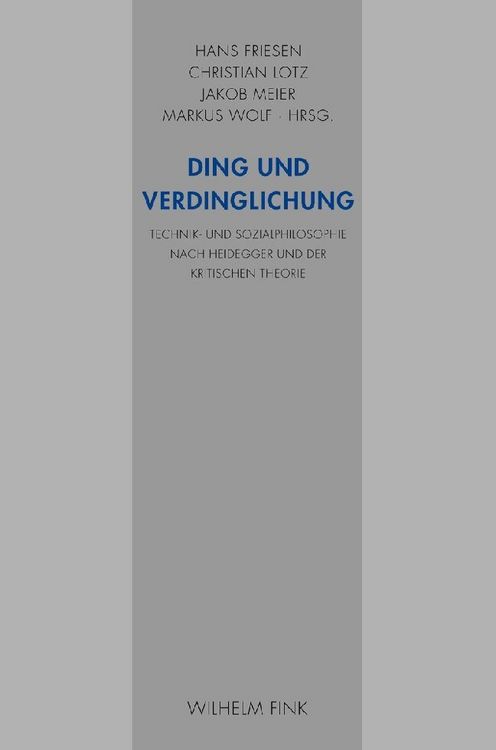 Produktbild: Ding und Verdinglichung