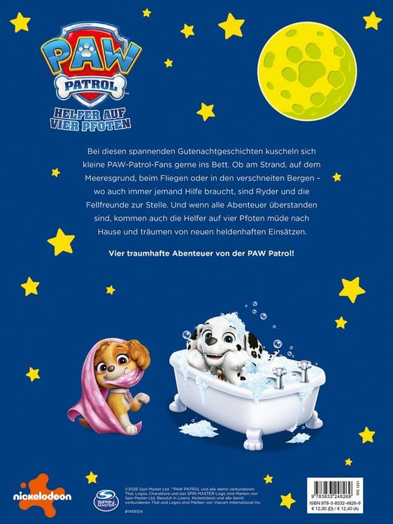 Produktbild: PAW Patrol: Mein superdickes Gutenachtgeschichtenbuch