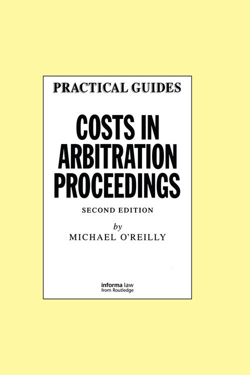 Produktbild: Costs in Arbitration Proceedings