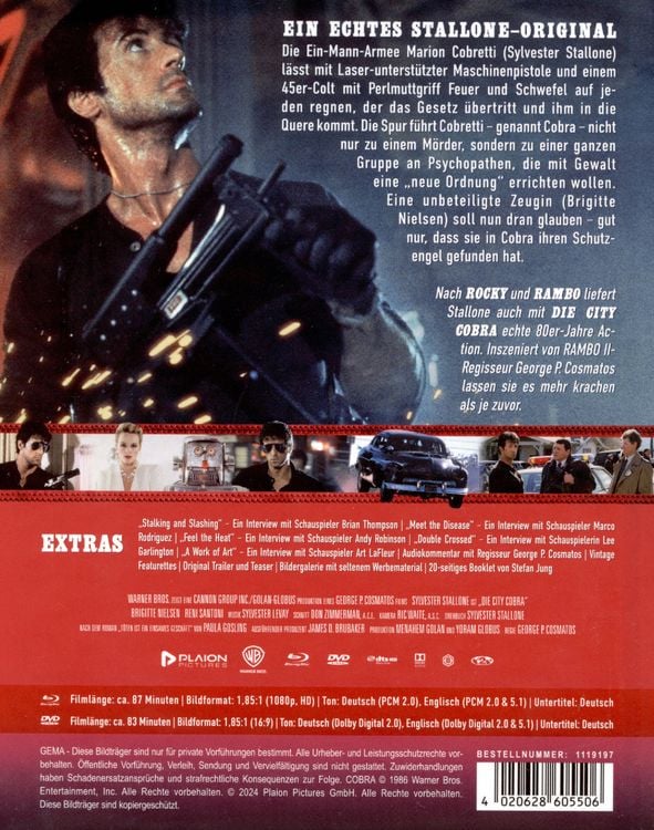Produktbild: Die City-Cobra - Mediabook (Blu-ray+DVD)