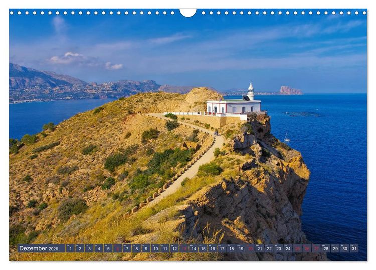 Produktbild: Costa Blanca - Die wei&szlig;e K&uuml;ste Spaniens (Wandkalender 2026 DIN A3 quer), CALVENDO Monatskalender
