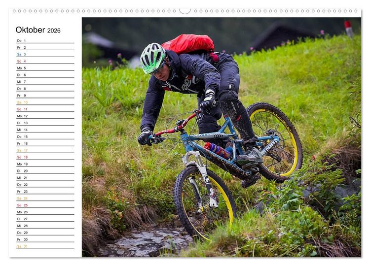 Produktbild: Mountainbike Freeride Momente (Wandkalender 2026 DIN A2 quer), CALVENDO Monatskalender