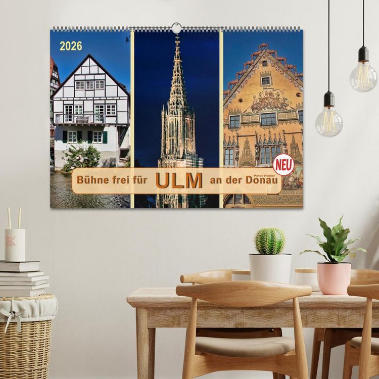 Produktbild: B&uuml;hne frei f&uuml;r Ulm an der Donau (Wandkalender 2026 DIN A2 quer), CALVENDO Monatskalender