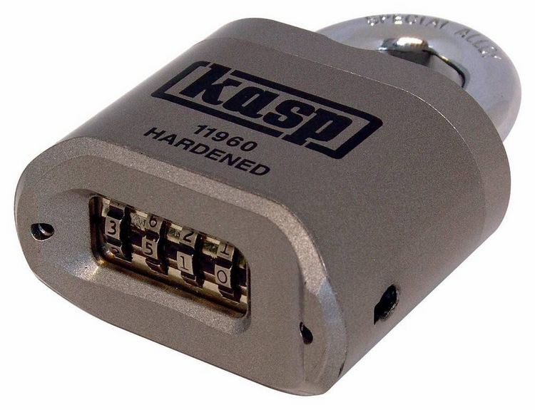 Produktbild: KASP K11960D Vorh&auml;ngeschloss verschieden schlie&szlig;end Silber Zahlenschloss