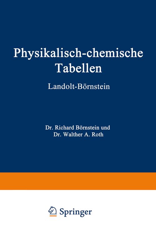 Produktbild: Physikalisch-Chemische Tabellen