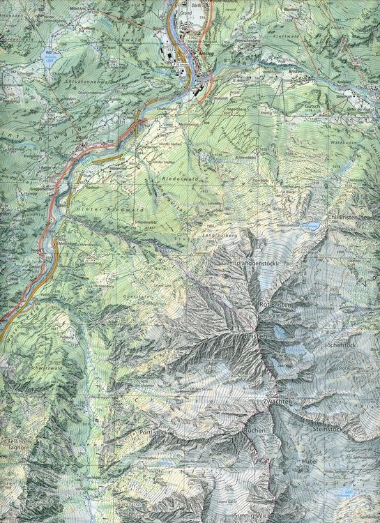 Produktbild: Swisstopo 1 : 25 000 Amsteg