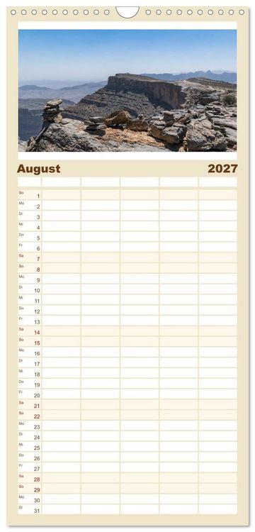 Produktbild: Familienplaner 2027 - Faszinierender Oman mit 5 Spalten (Wandkalender, 21 x 45 cm) CALVENDO