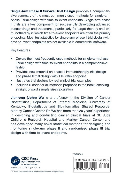 Produktbild: Single-Arm Phase II Survival Trial Design