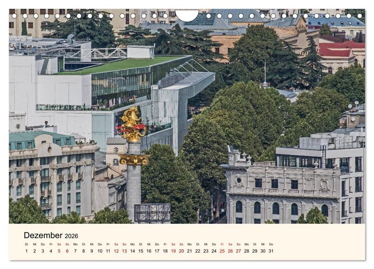 Produktbild: Tiflis - Die Metropole Georgiens (Wandkalender 2026 DIN A4 quer), CALVENDO Monatskalender