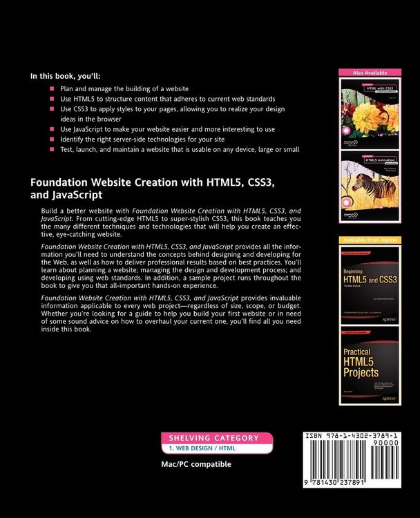 Produktbild: Foundation Website Creation with HTML5, CSS3, and JavaScript