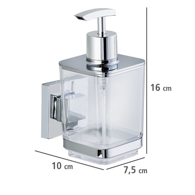 Produktbild: Vacuum-Loc&reg; Seifenspender Mod. Quadro Edelstahl, Befestigen ohne bohren