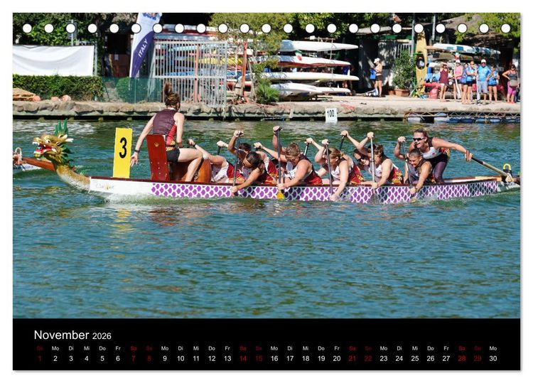 Produktbild: Drachenboot - MissionRome (Tischkalender 2026 DIN A5 quer), CALVENDO Monatskalender