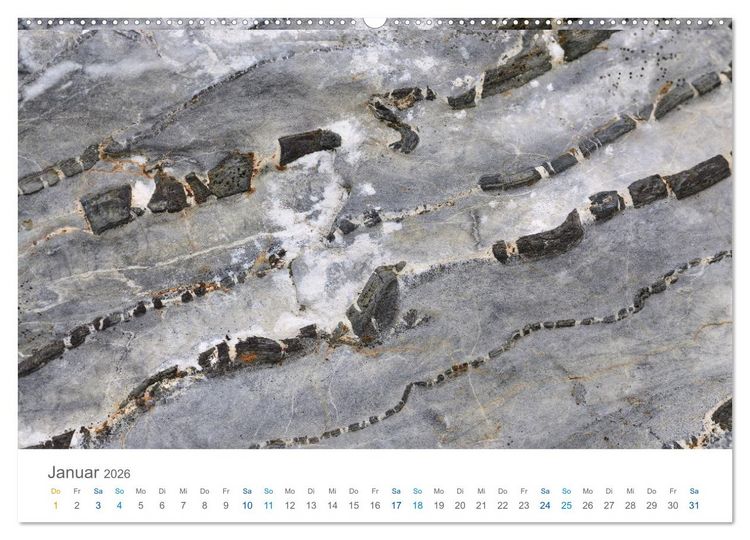 Produktbild: Die Natur als K&uuml;nstlerin - Sch&ouml;nheit der Steine (hochwertiger Premium Wandkalender 2026 DIN A2 quer), Kunstdruck in Hochglanz