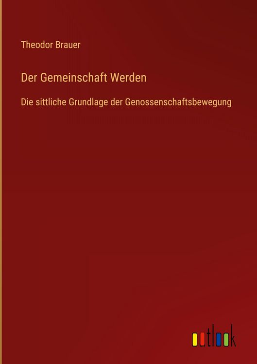 Produktbild: Der Gemeinschaft Werden