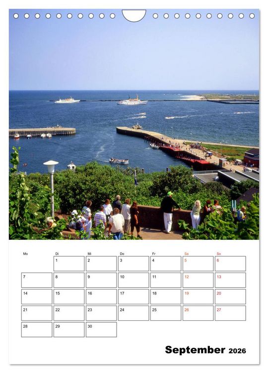 Produktbild: Helgoland, Perle der Nordsee (Wandkalender 2026 DIN A4 hoch), CALVENDO Monatskalender
