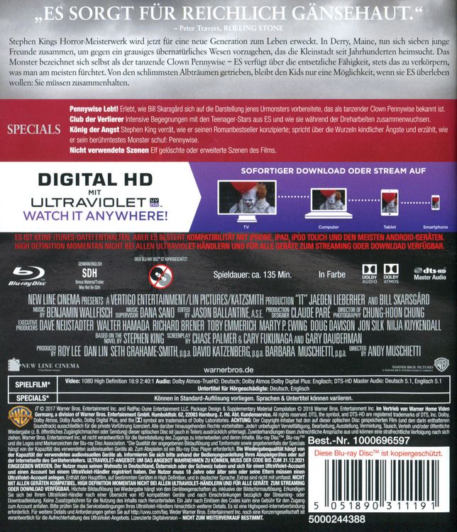 Produktbild: Es (Neuverfilmung)