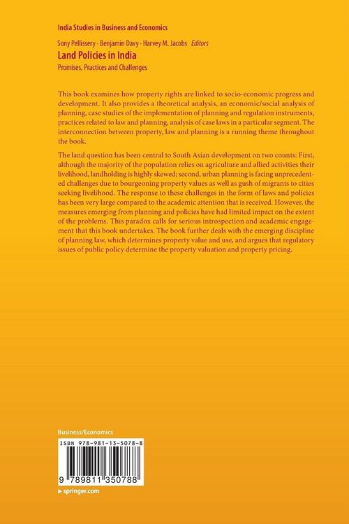 Produktbild: Land Policies in India