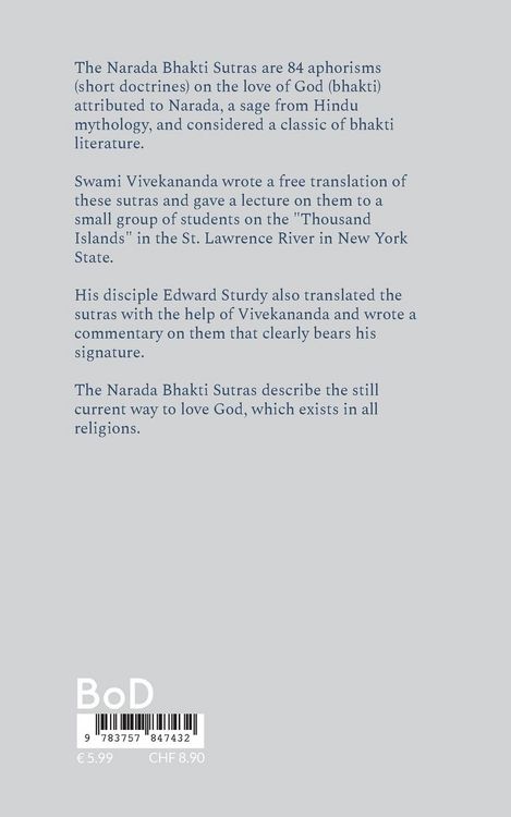 Produktbild: Narada Bhakti Sutras