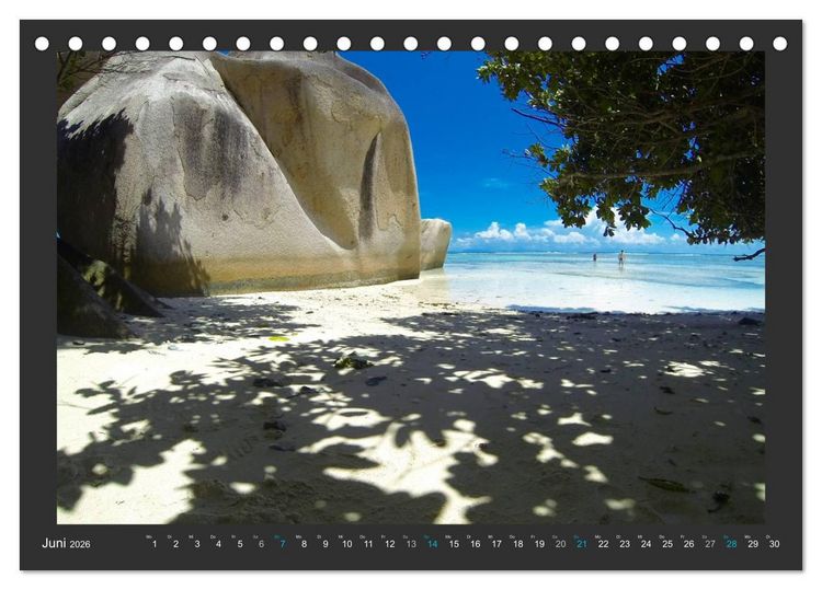 Produktbild: Seychellen - Der Garten Eden im Indischen Ozean (Tischkalender 2026 DIN A5 quer), CALVENDO Monatskalender