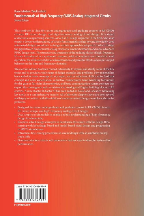 Produktbild: Fundamentals of High Frequency CMOS Analog Integrated Circuits