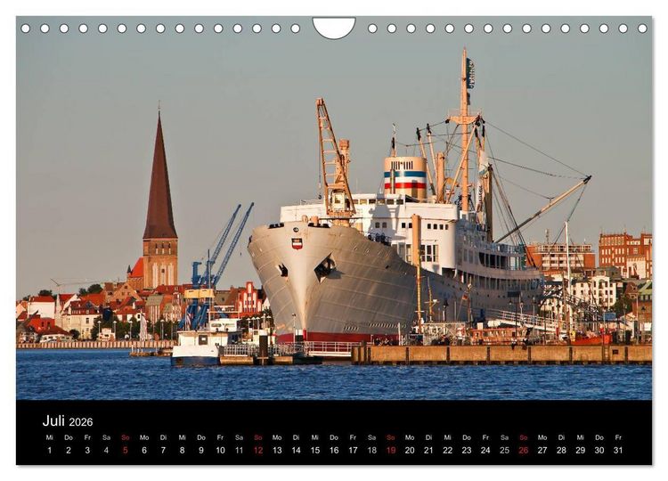 Produktbild: Rostock (Wandkalender 2026 DIN A4 quer), CALVENDO Monatskalender