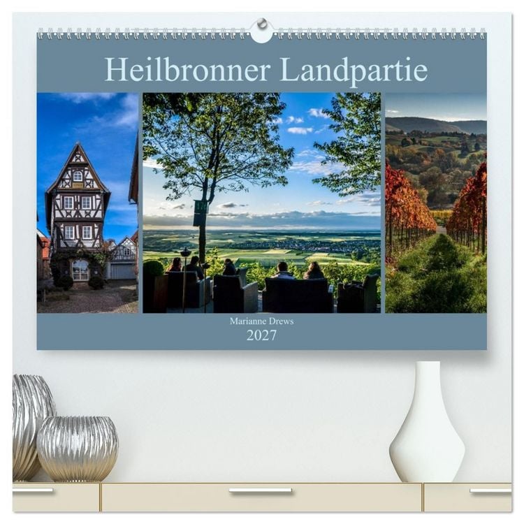 Produktbild: Heilbronner Landpartie (hochwertiger Premium Wandkalender 2027 DIN A2 quer), Kunstdruck in Hochglanz