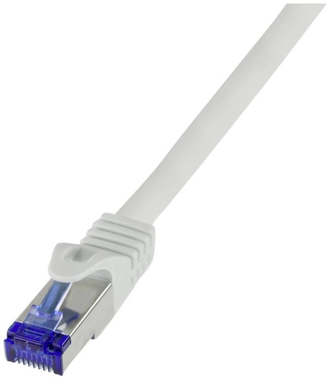 Produktbild: LogiLink C6A082S RJ45 CAT 6a S/FTP 7.50 m Grau 1 St.