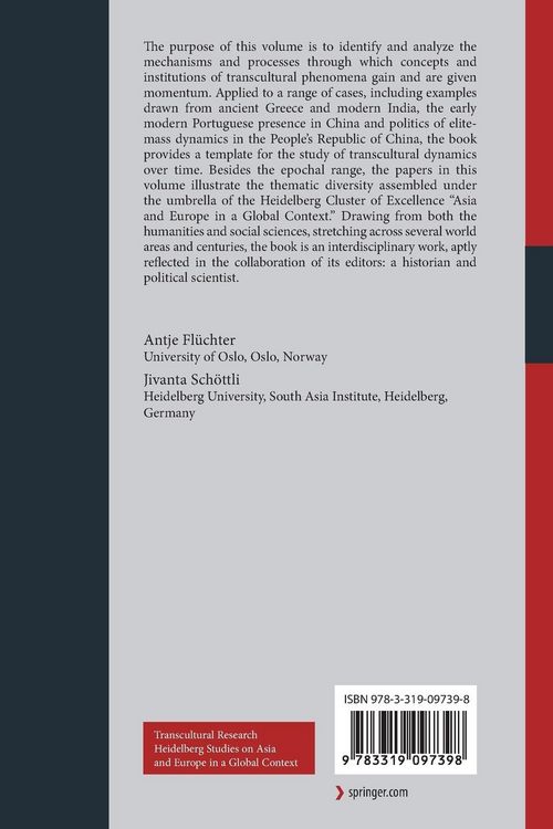 Produktbild: The Dynamics of Transculturality