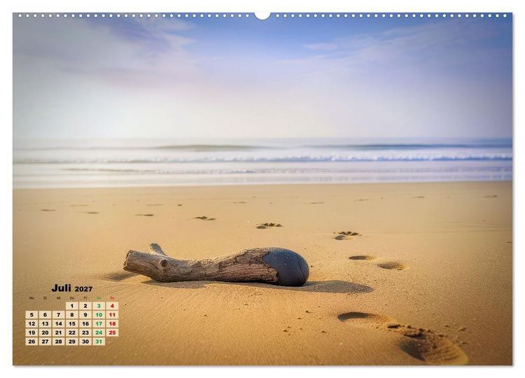 Produktbild: Minimal-Art - am Strand (hochwertiger Premium Wandkalender 2027 DIN A2 quer), Kunstdruck in Hochglanz