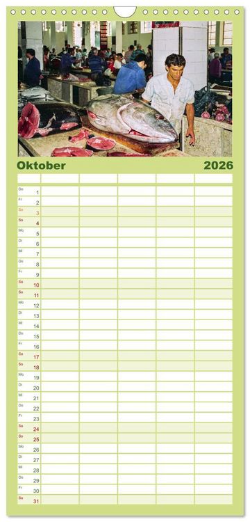 Produktbild: Familienplaner 2026 - Madeira, Insel im ewigen Fr&uuml;hling mit 5 Spalten (Wandkalender, 21 x 45 cm) CALVENDO
