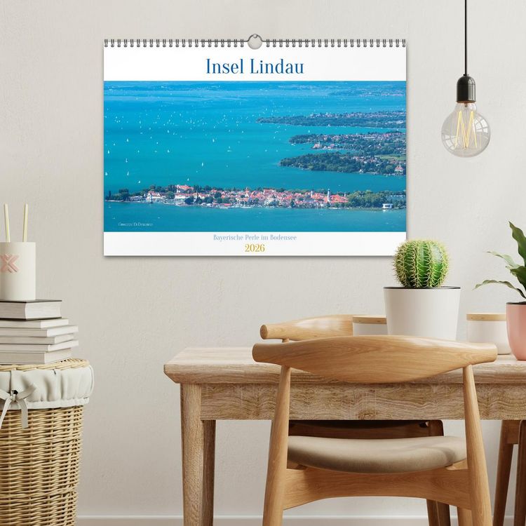 Produktbild: Insel Lindau - Bayerische Perle im Bodensee (Wandkalender 2026 DIN A3 quer), CALVENDO Monatskalender